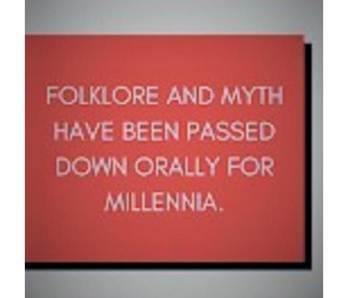 wording, Folklore and Myth have been passed down orally  for millennia